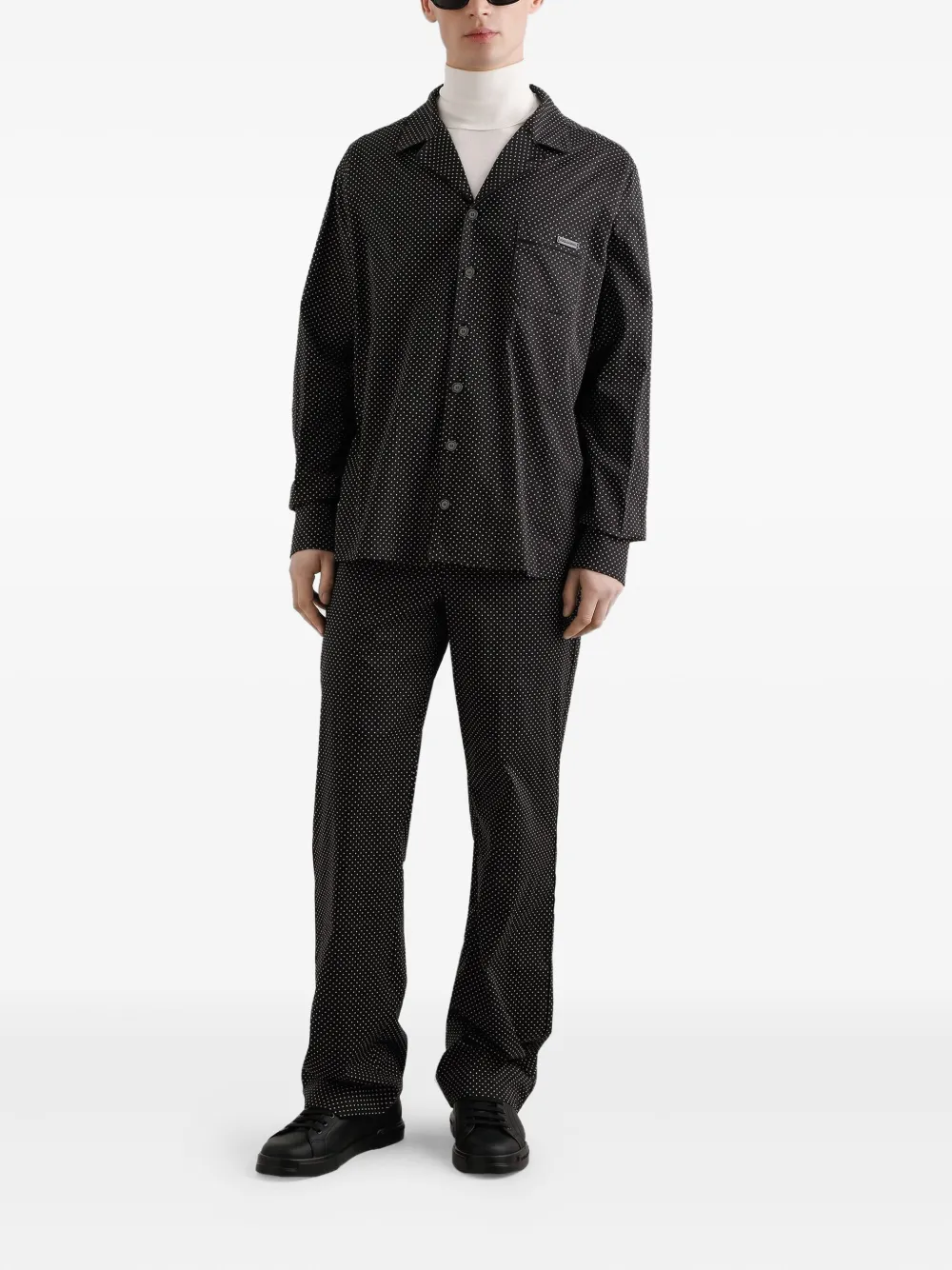 Dolce & Gabbana Overhemd met stippen Zwart