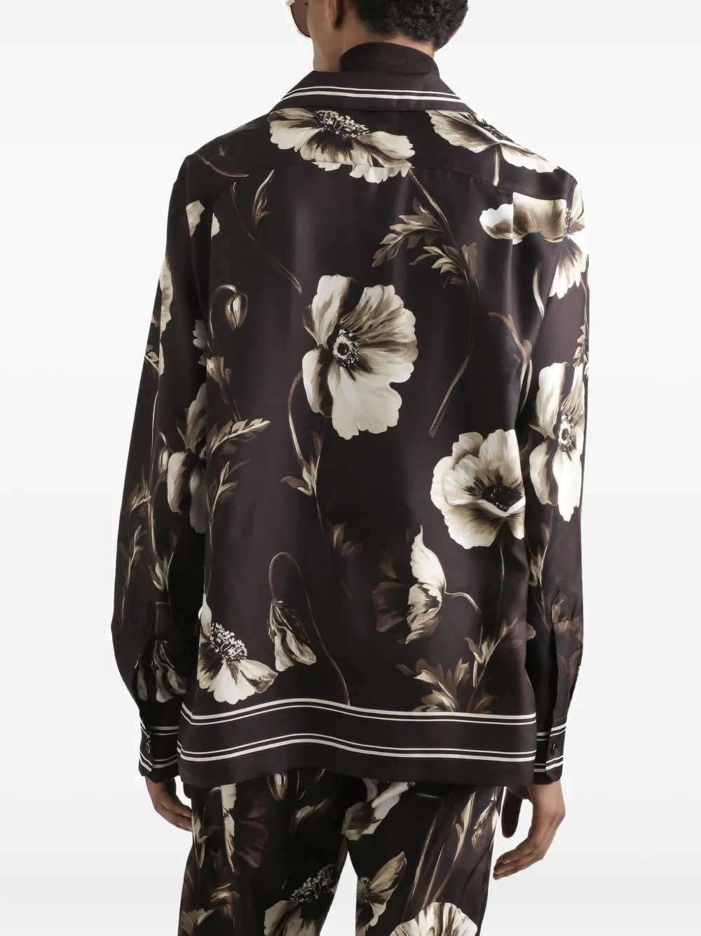 Dolce & Gabbana Overhemd met print Bruin