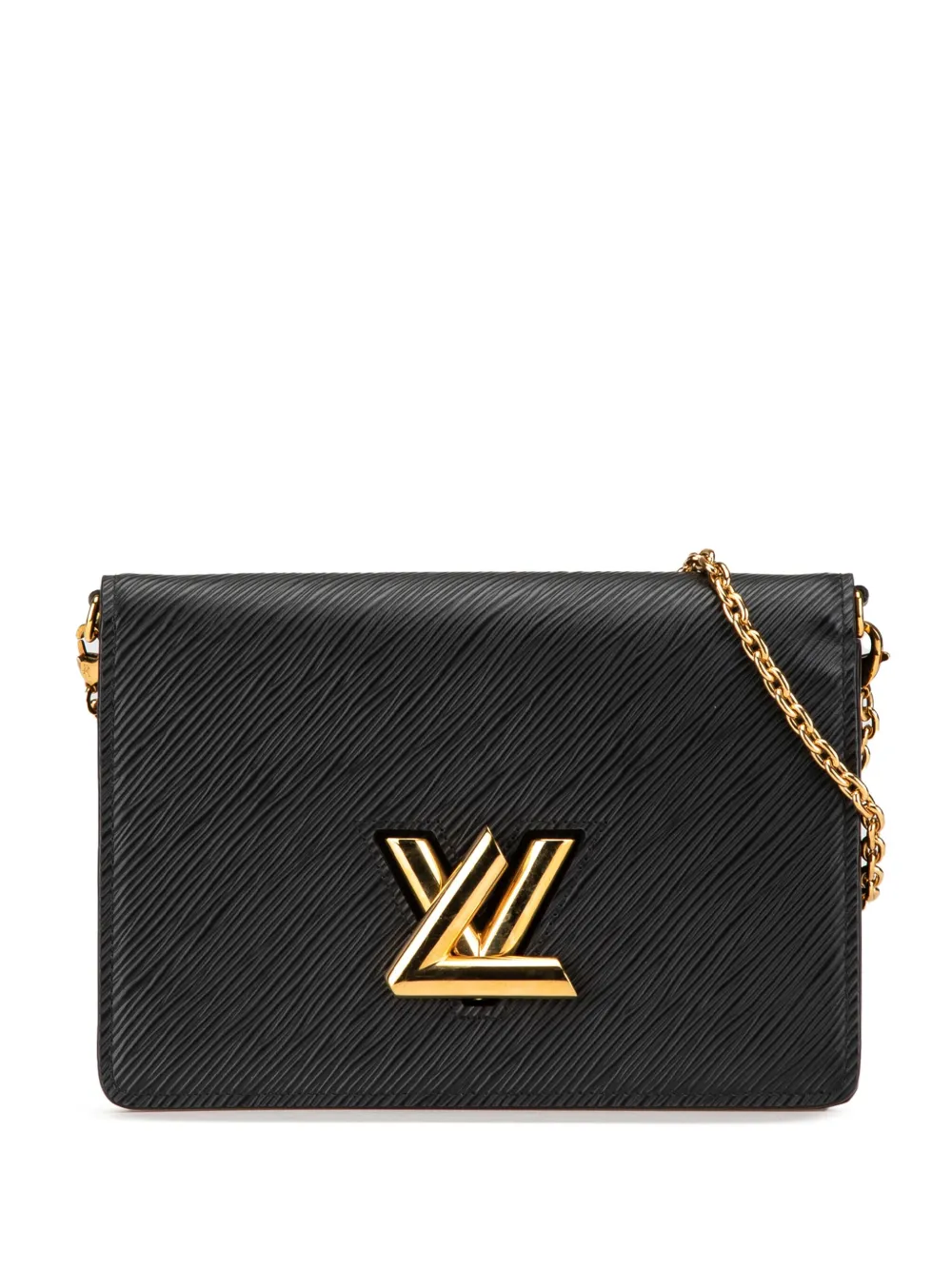 Louis Vuitton Pre-Owned 2019 エピ ツイスト ベルト チェーンウォレット ショルダーバッグ - ブラック Louis Vuitton Pre-Owned 2019 エピ ツイスト ベルト チェーンウォレット ショルダーバッグ - ブラック