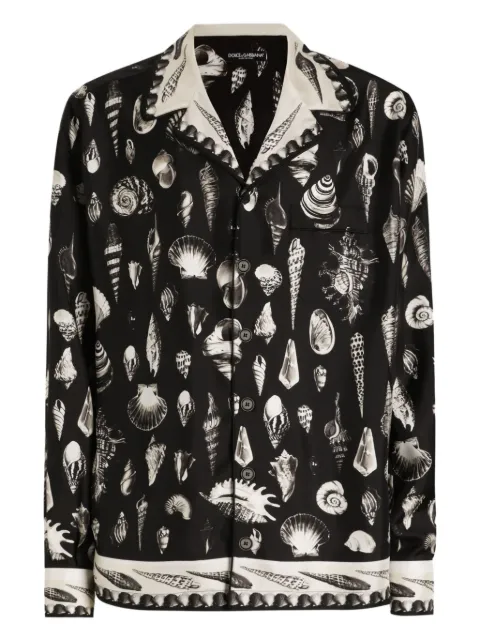 Dolce & Gabbana shell-print shirt