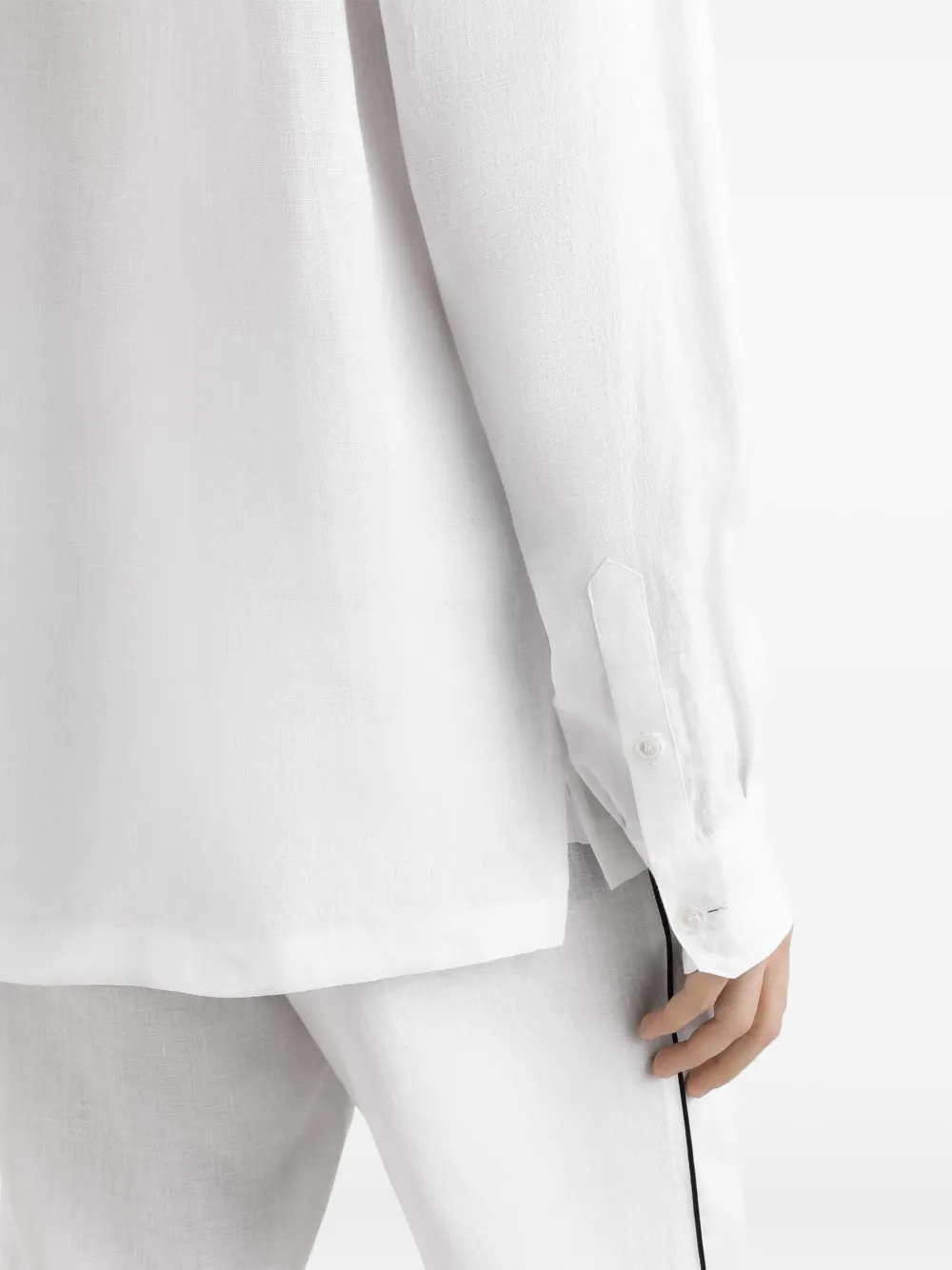 Dolce & Gabbana Overhemd met geborduurd logo Wit