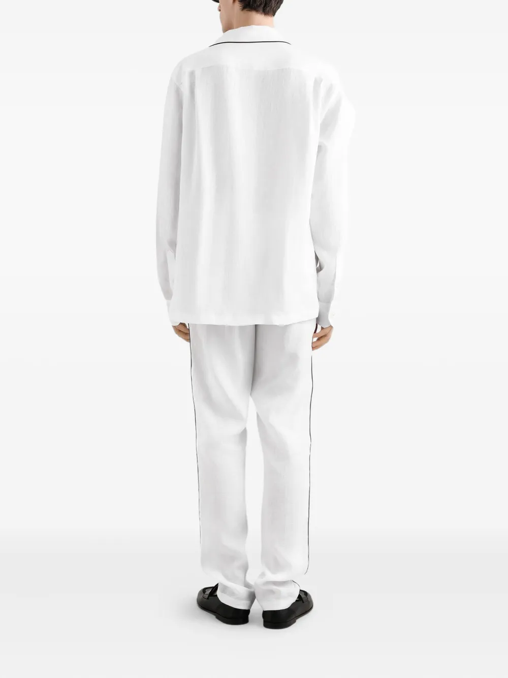 Dolce & Gabbana Overhemd met geborduurd logo Wit