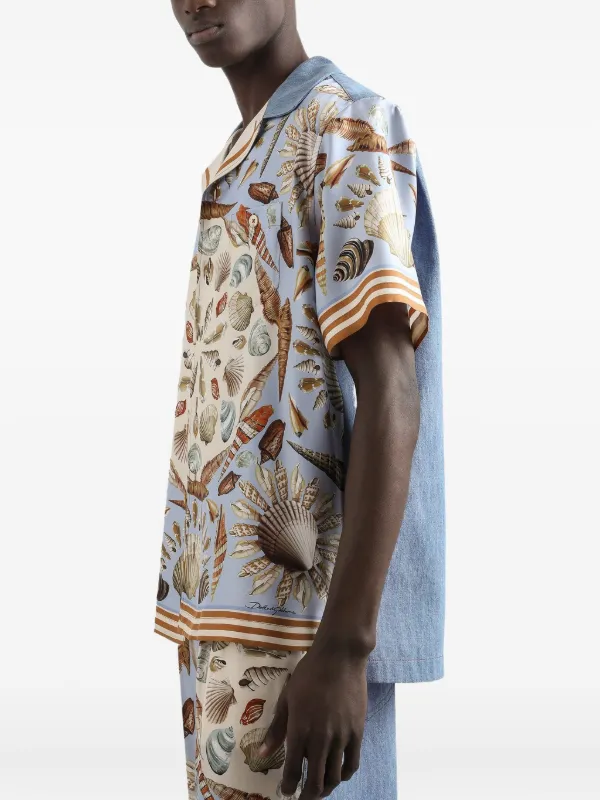 Dolce & Gabbana shell-print Shirt | Blue | FARFETCH
