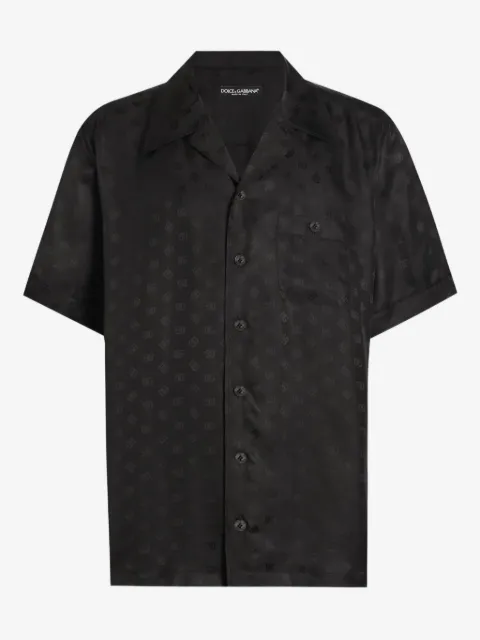 Dolce & Gabbana camisa Hawaii con logo estampado
