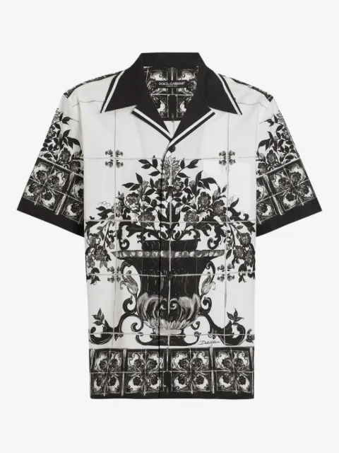 Dolce & Gabbana Majolica-print cotton shirt 