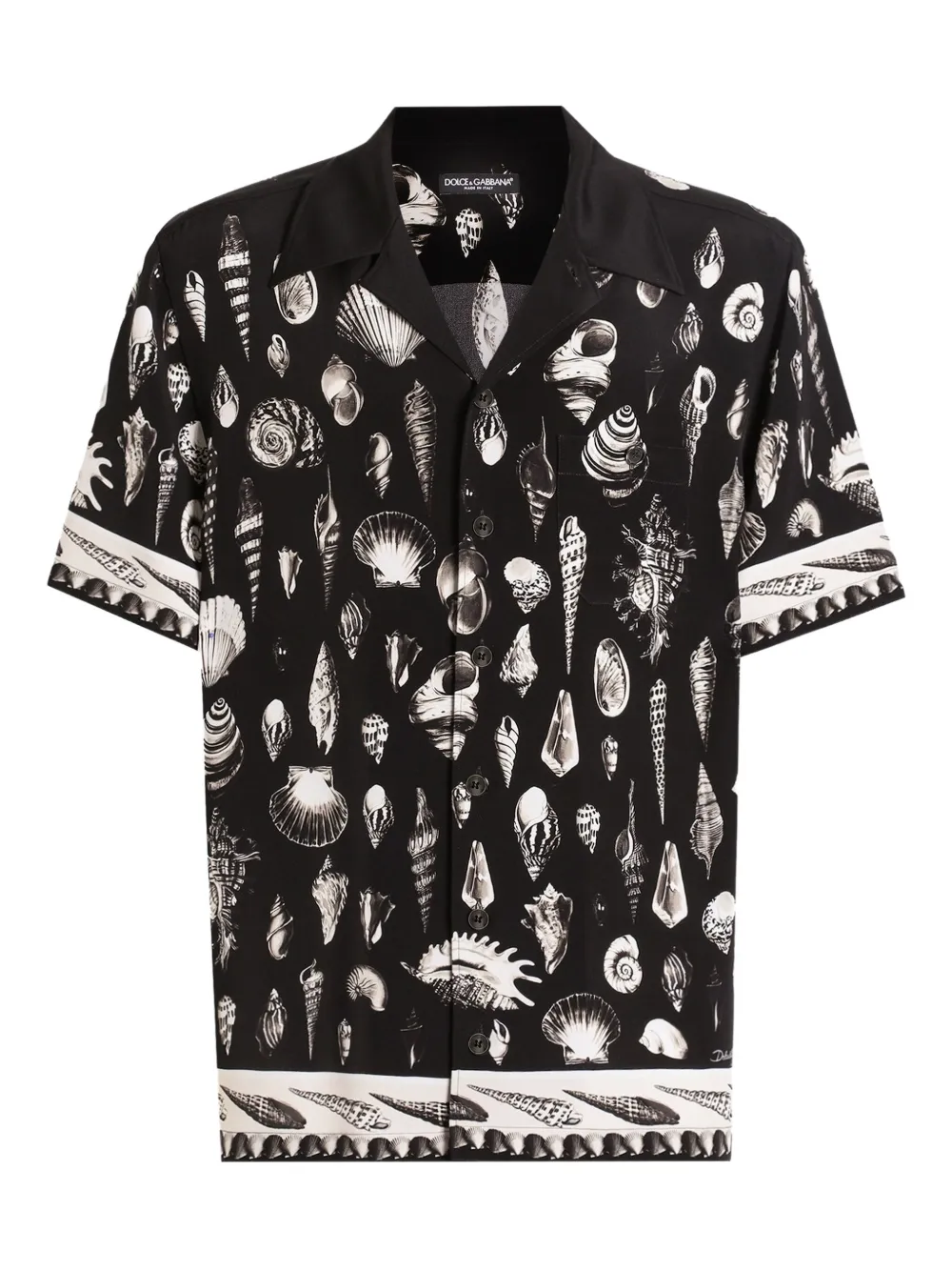 Dolce & Gabbana seashell-print shirt - ブラック Dolce & Gabbana seashell-print shirt - ブラック