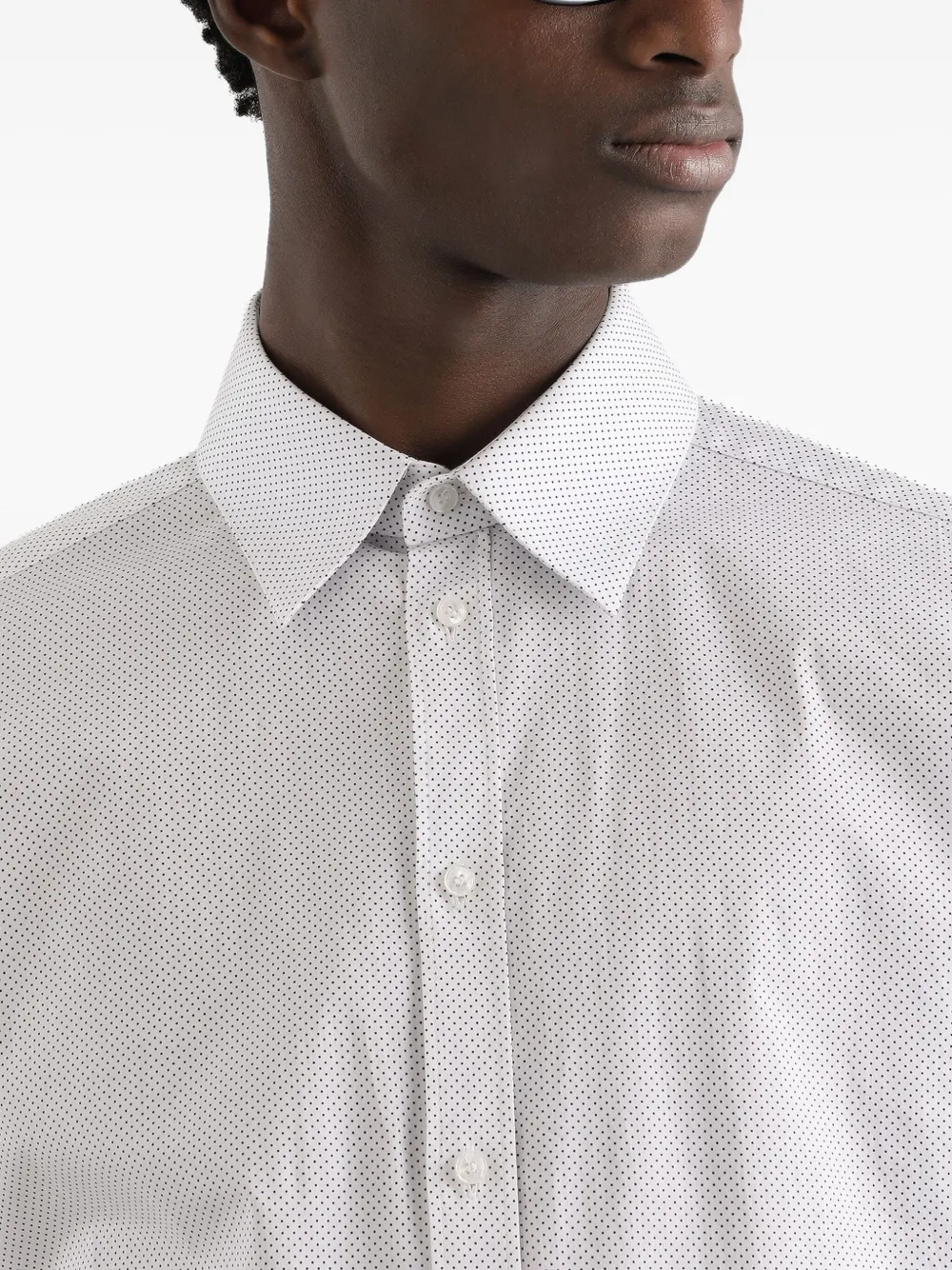 Dolce & Gabbana Overhemd met stippen Wit