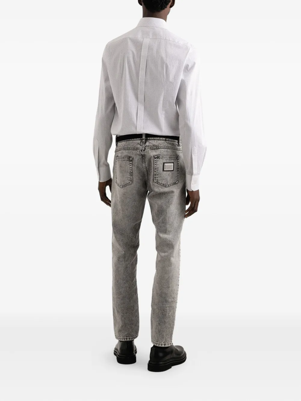 Dolce & Gabbana Overhemd met stippen Wit