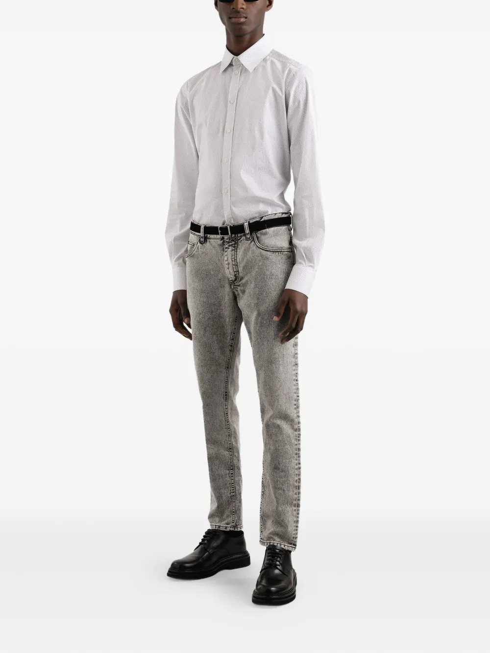 Dolce & Gabbana Overhemd met stippen - Wit