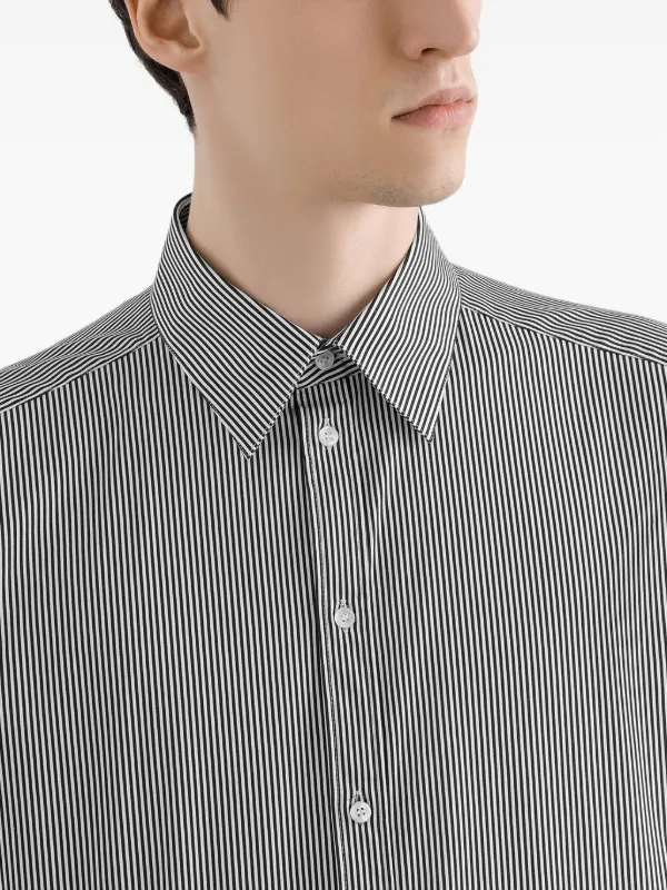 mens black and white striped dress shirt Dolce & Gabbana long-sleeve | SIZE:XS and a soft touch Style: Chiffon WHITE HOUSE BLACK MARKET