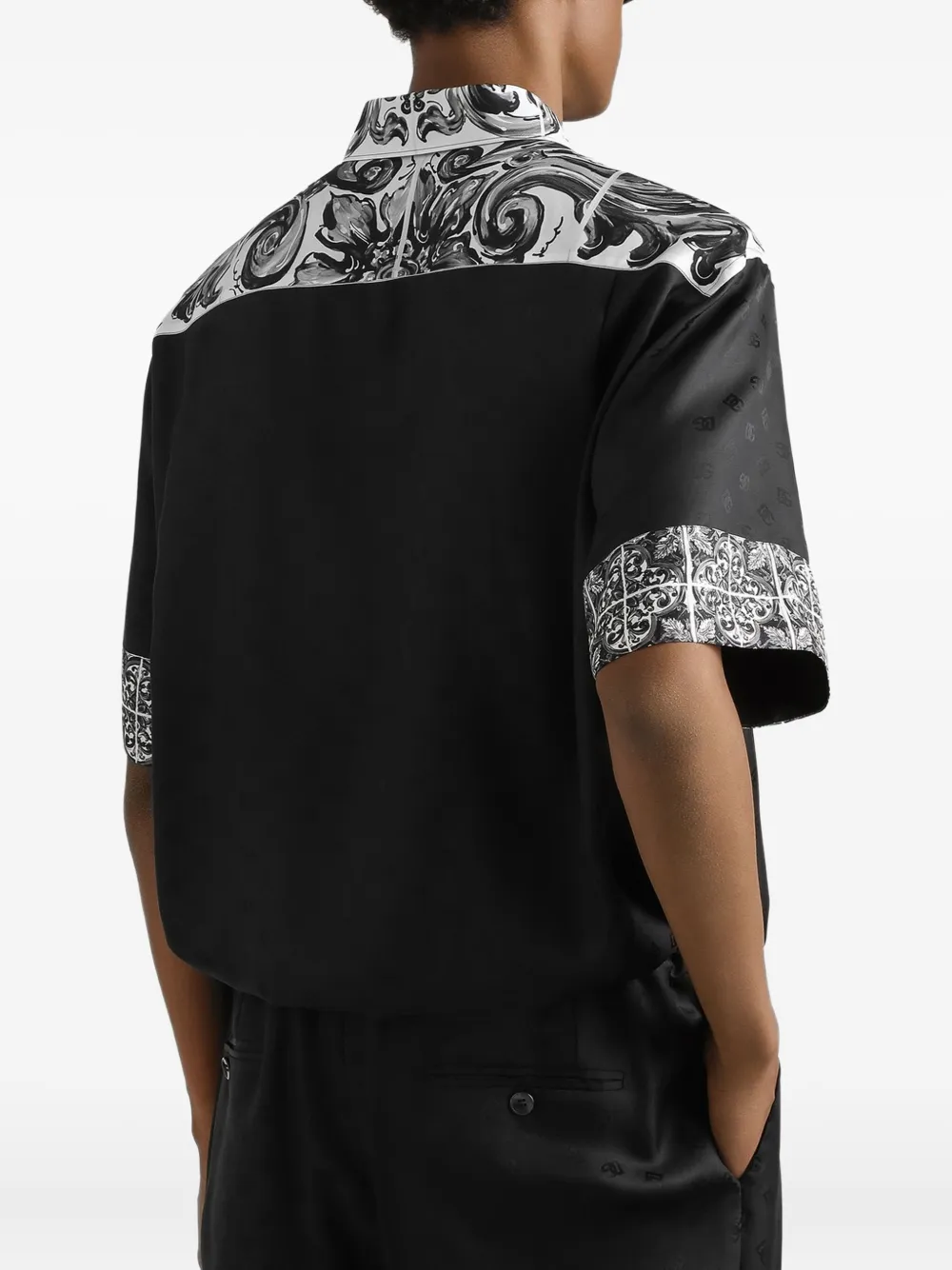 Dolce & Gabbana Overhemd met monogram Zwart