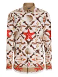 Dolce & Gabbana shell-print Martini shirt - White