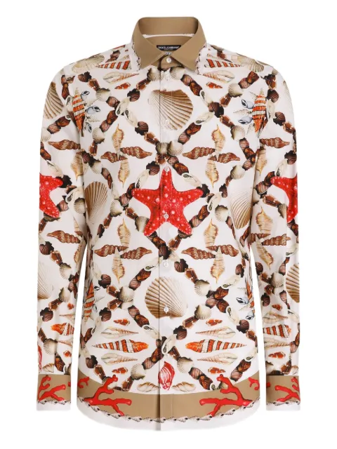 Dolce & Gabbana shell-print Martini shirt