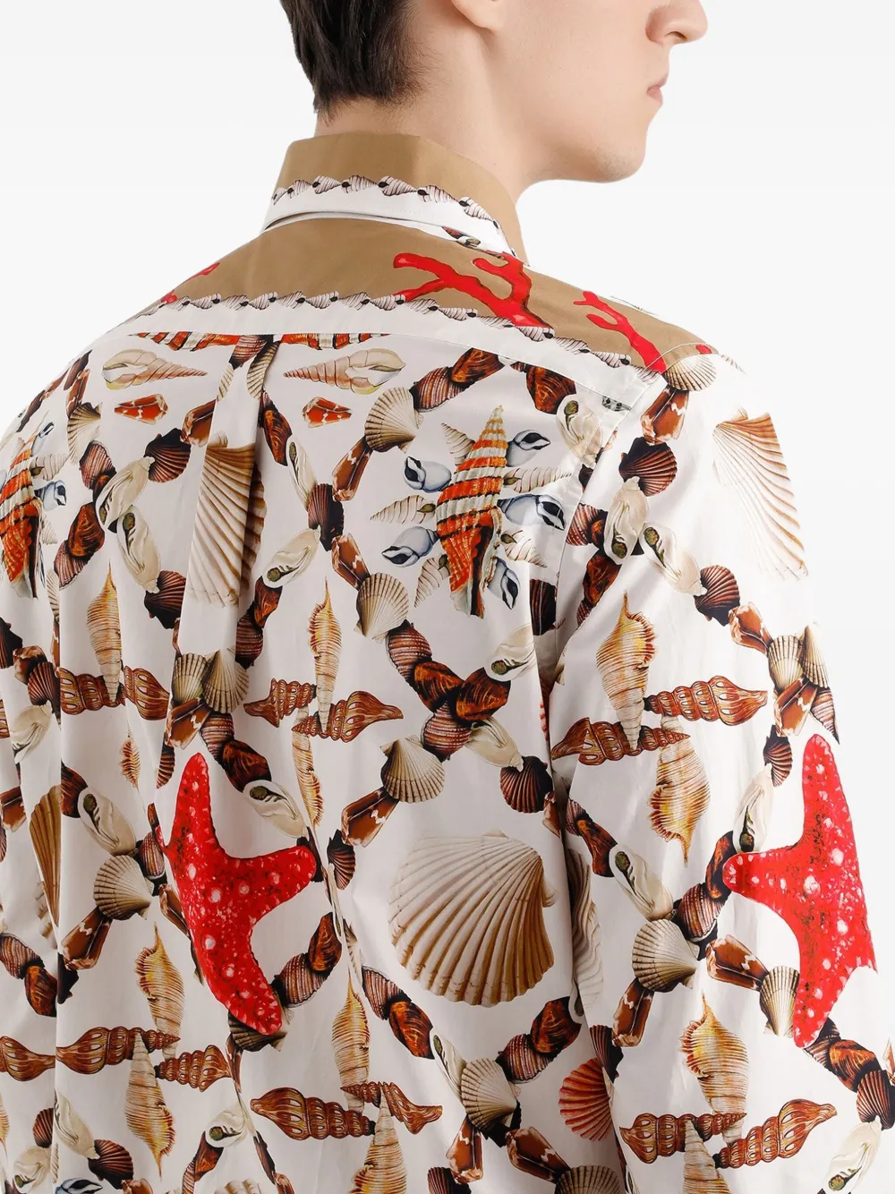 Dolce & Gabbana Martini overhemd met schelpenprint Wit