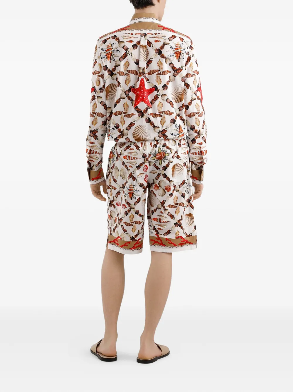 Dolce & Gabbana Martini overhemd met schelpenprint Wit
