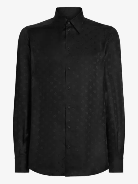 Dolce & Gabbana chemise en soie Martini à monogramme