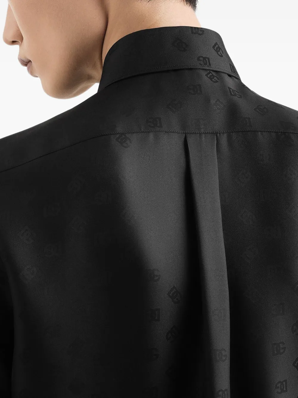 Dolce & Gabbana Overhemd met monogram Zwart