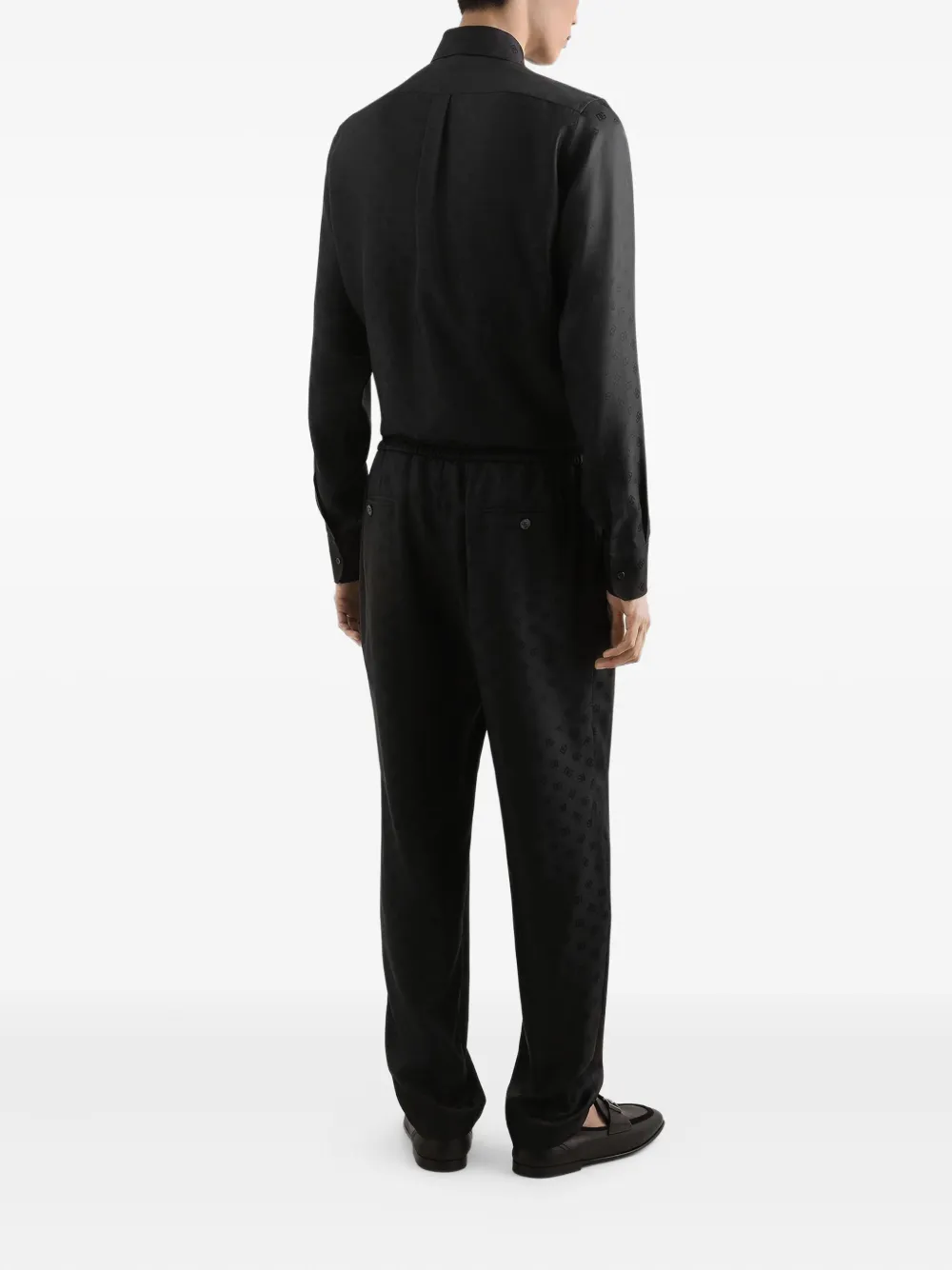 Dolce & Gabbana Overhemd met monogram Zwart