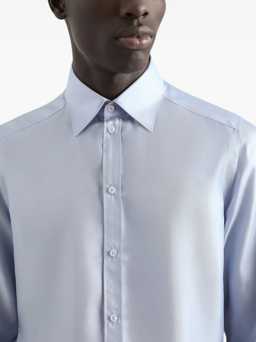 Dolce & Gabbana Zijden overhemd Blauw