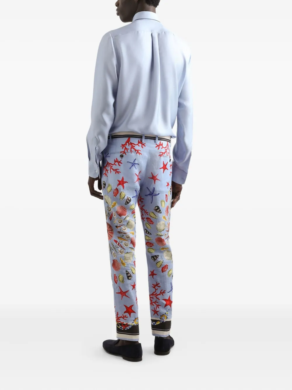 Dolce & Gabbana Zijden overhemd Blauw