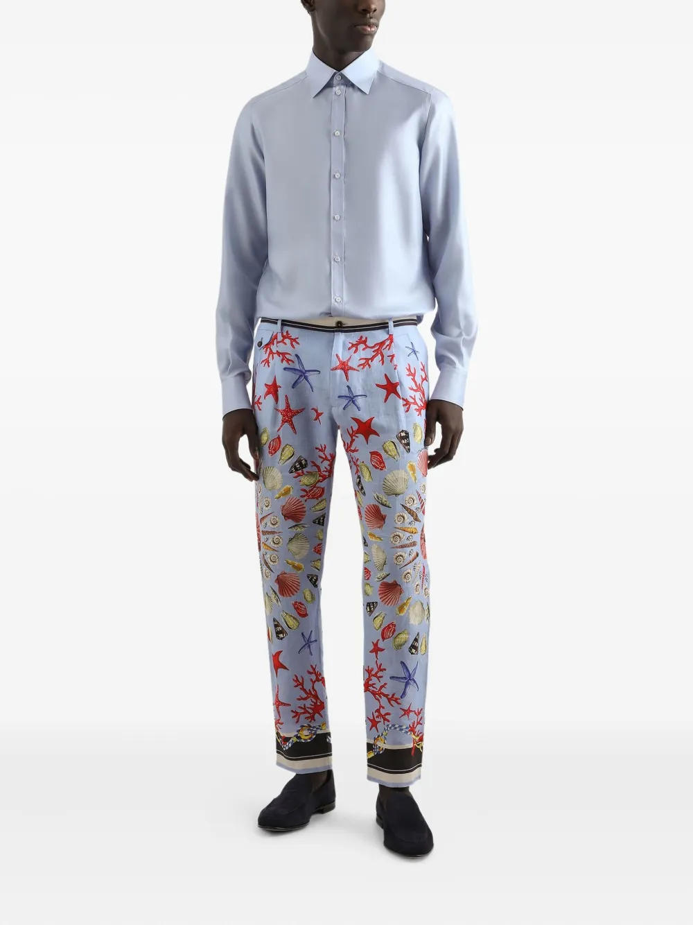 Dolce & Gabbana Zijden overhemd - Blauw