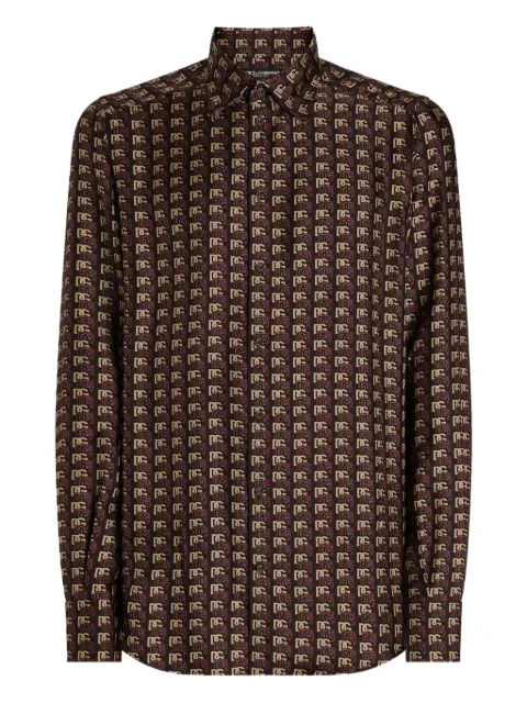 Dolce & Gabbana Hemd mit Logo-Print