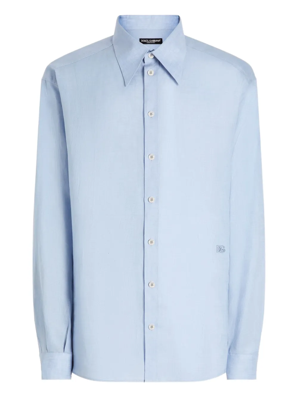Dolce & Gabbana Camicia sartoriale in lino - Blu