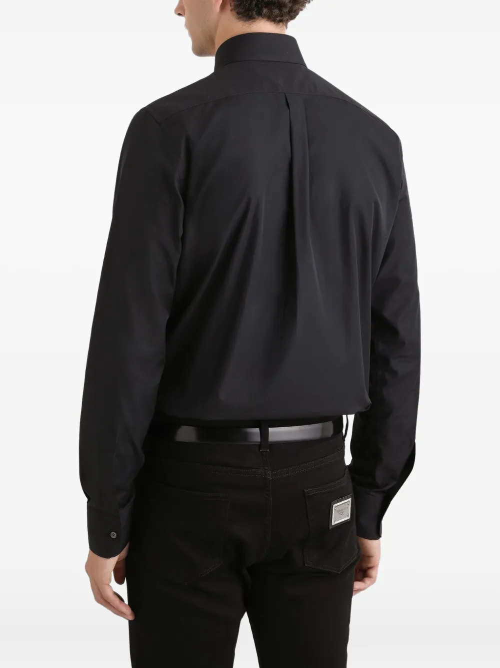 Dolce & Gabbana Overhemd met puntige kraag Zwart