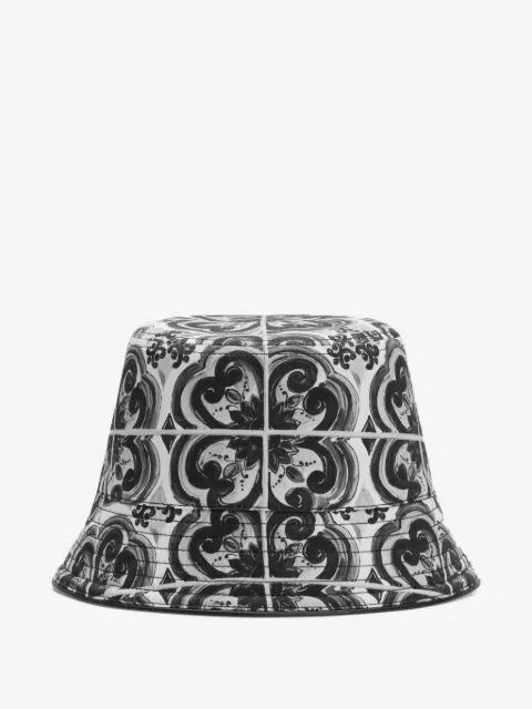 Dolce & Gabbana gorro de pescador con estampado Mayólica