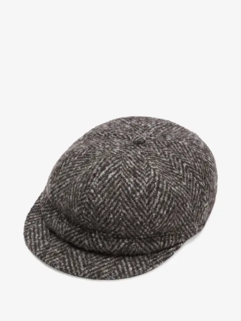 Dolce & Gabbana herringbone flat cap