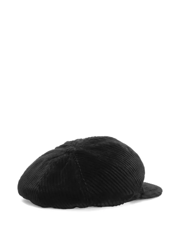 Dolce & Gabbana Velvet Flat Cap | Black | FARFETCH IN