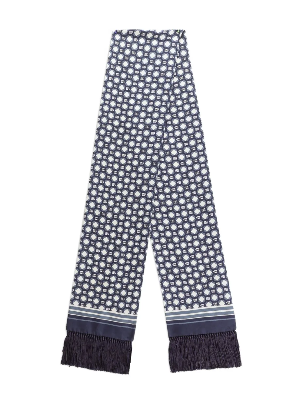 Dolce & Gabbana Sjaal met geometrische print Blauw