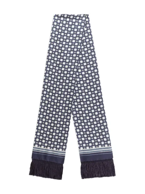 Dolce & Gabbana geometric-pattern fringed scarf