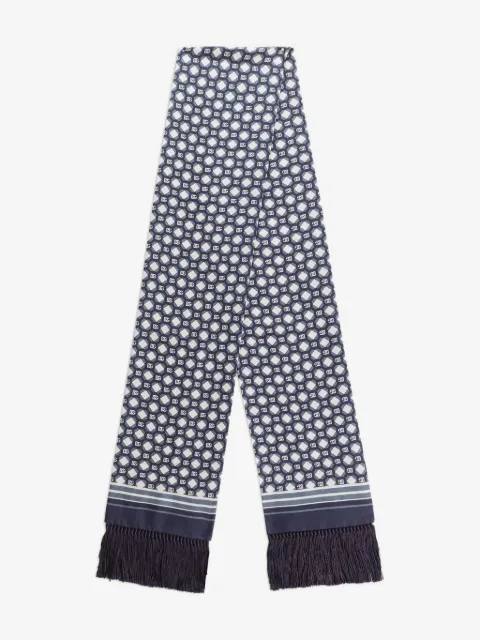 Dolce & Gabbana geometric-pattern fringed scarf