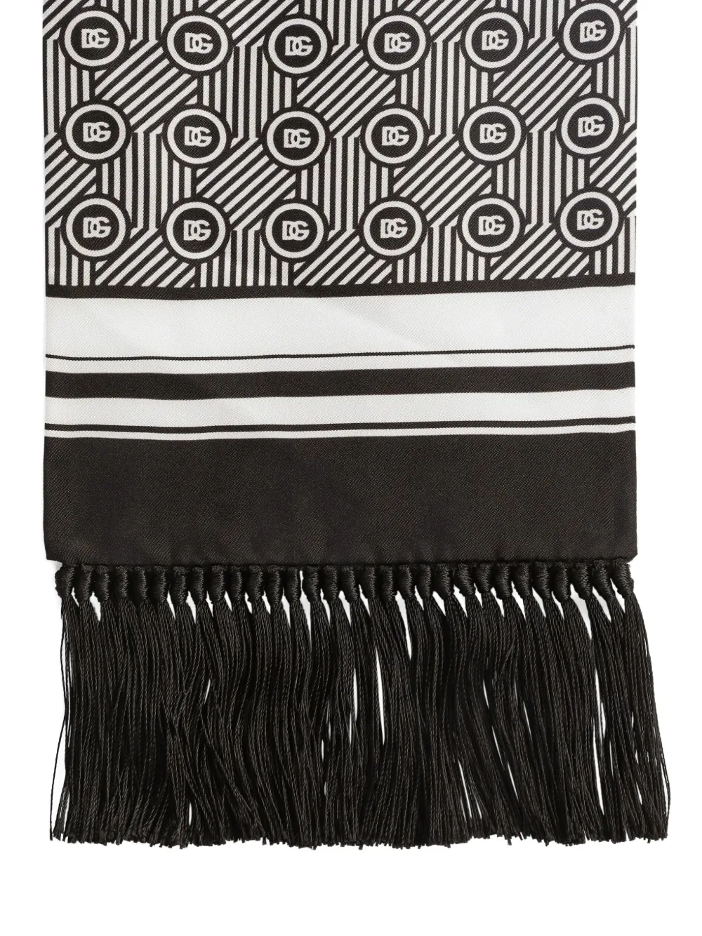 Dolce & Gabbana Sjaal met geometrische print Zwart