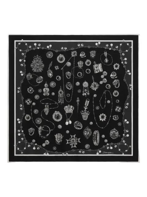 Dolce & Gabbana printed silk scarf