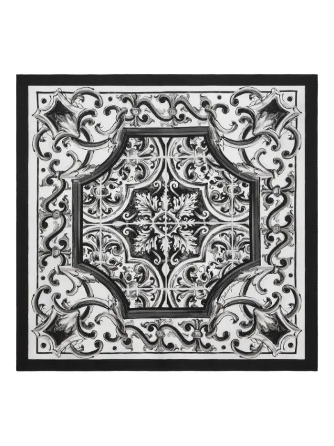 Dolce & Gabbana Majolica-print scarf