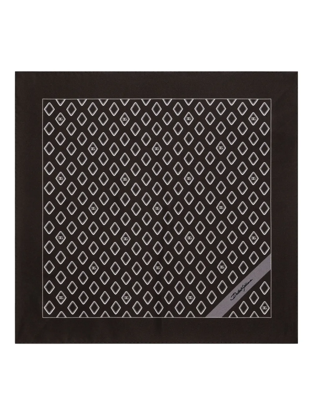 Dolce & Gabbana Sjaal met geometrische print Zwart
