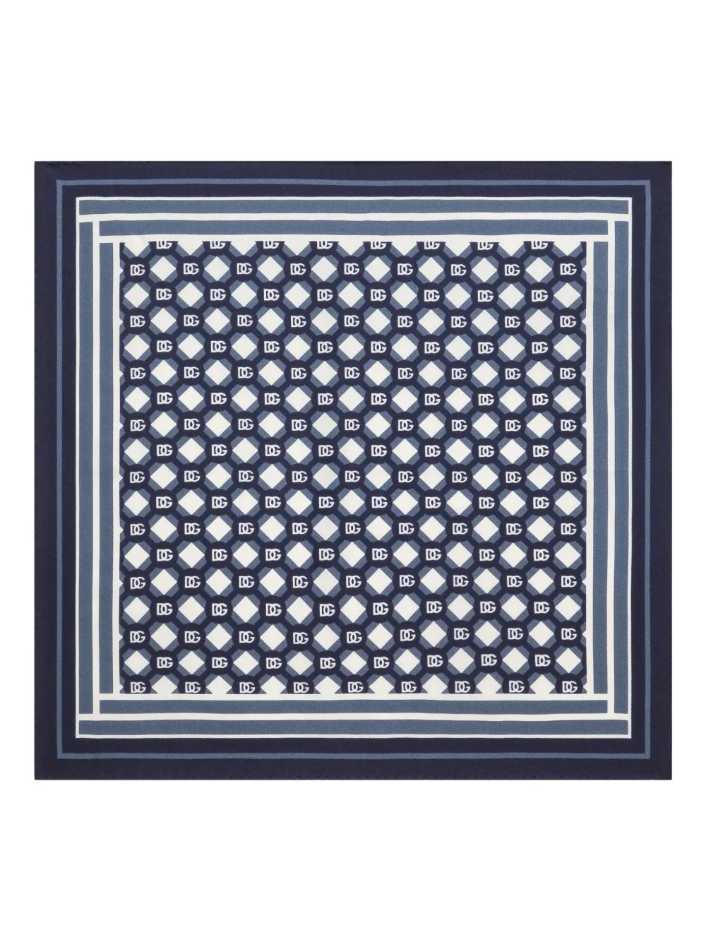 Dolce & Gabbana Sjaal met DG-monogram patroon Blauw