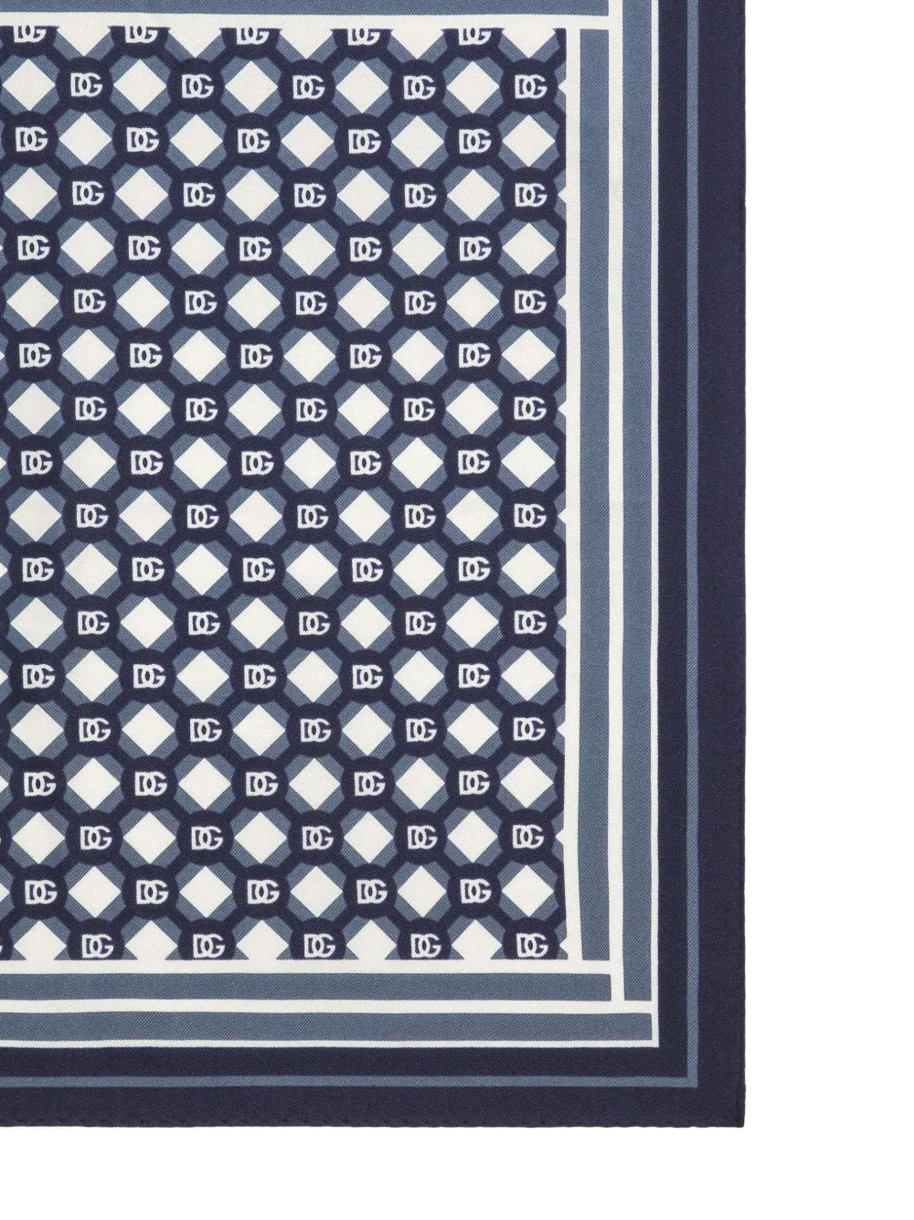 Dolce & Gabbana Sjaal met DG-monogram patroon Blauw