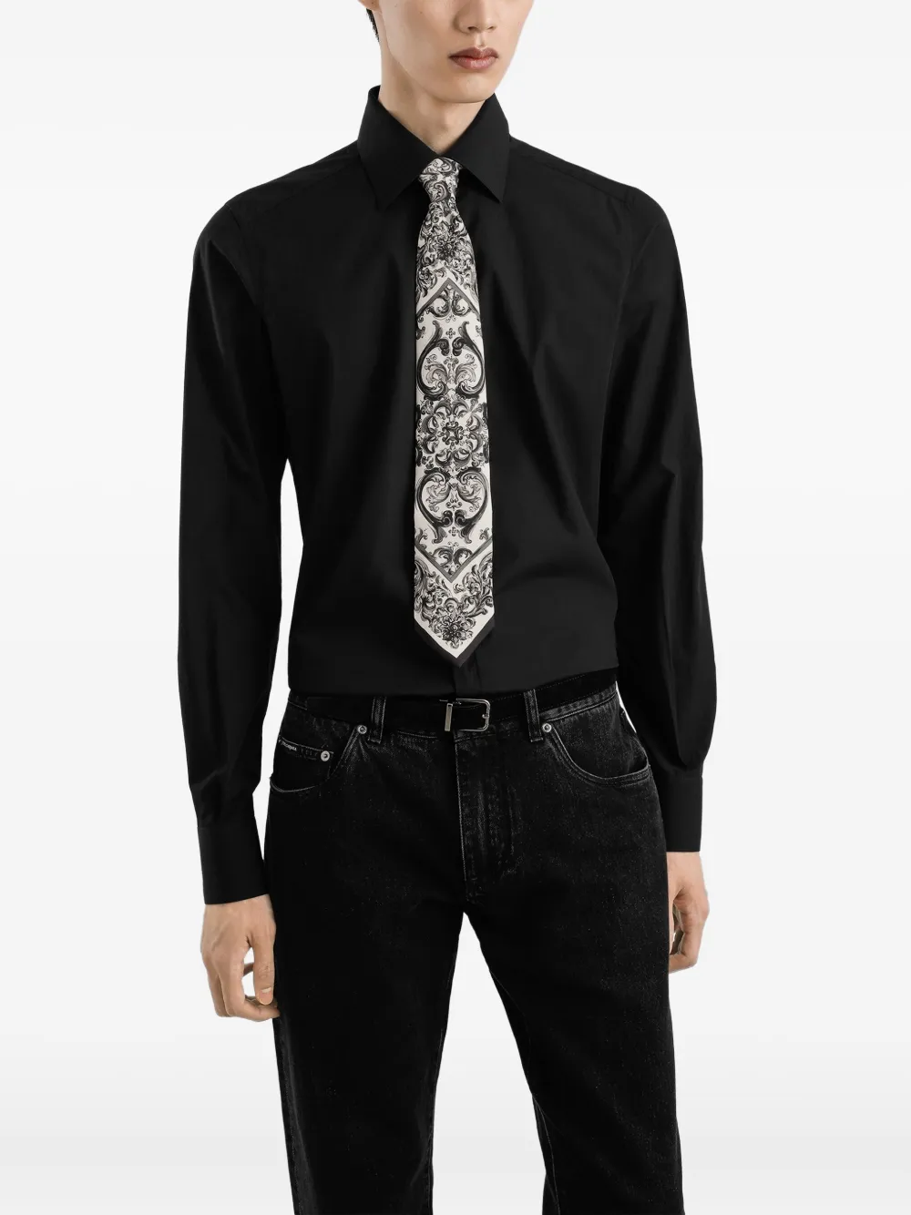 Dolce & Gabbana Zijden stropdas - Wit