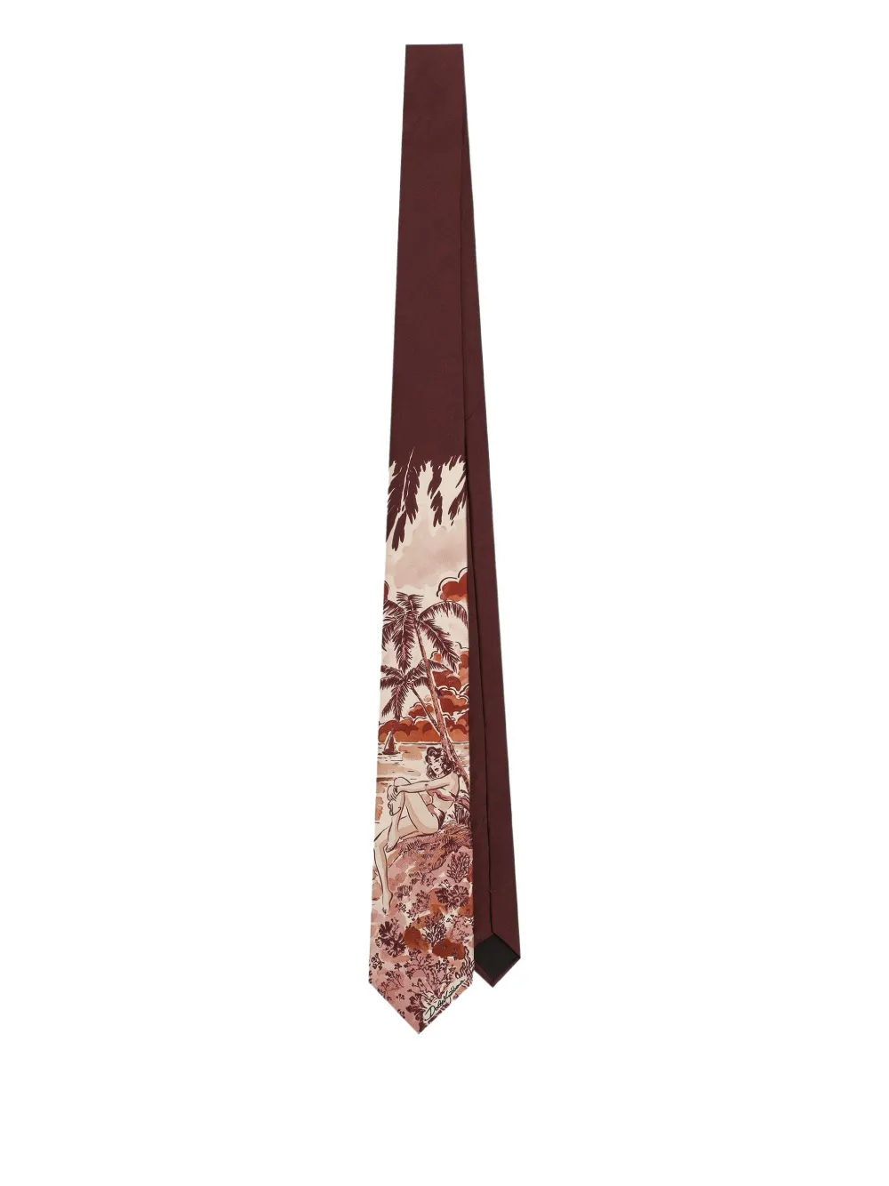 Dolce & Gabbana graphic-print tie Rood
