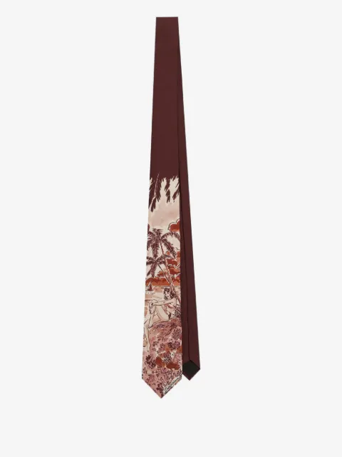 Dolce & Gabbana corbata de seda con estampado