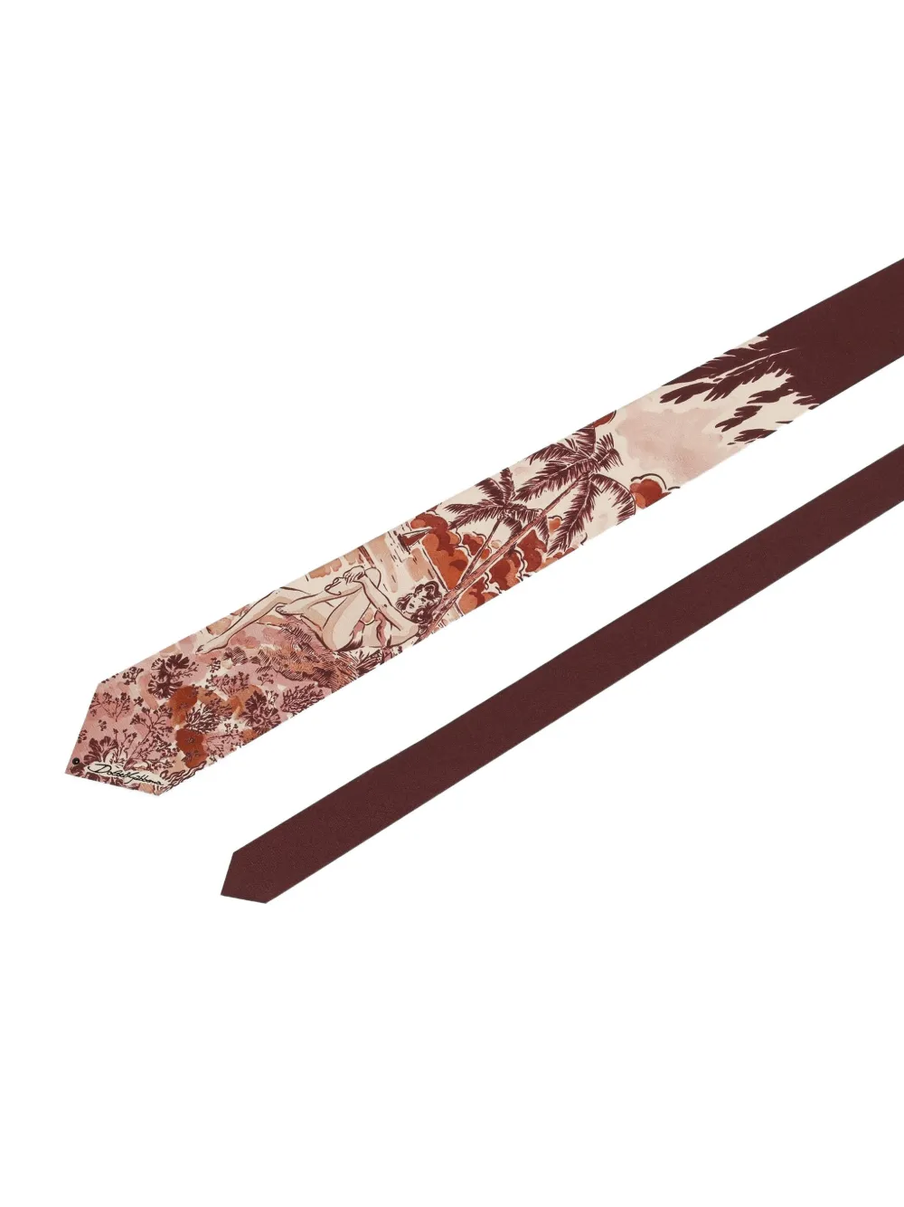 Dolce & Gabbana Stropdas met grafische print Rood