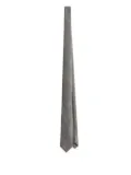 Dolce & Gabbana check-pattern pointed tie - Grey