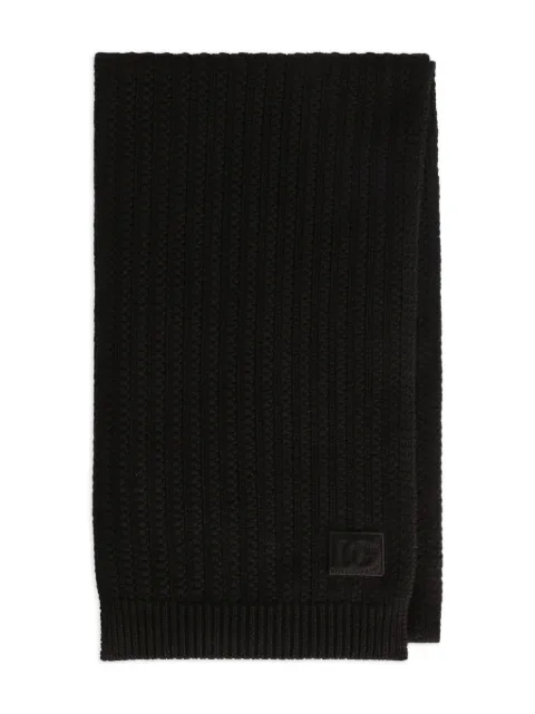 Dolce & Gabbana ribbed knit scarf