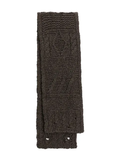 Dolce & Gabbana cable-knit wool scarf