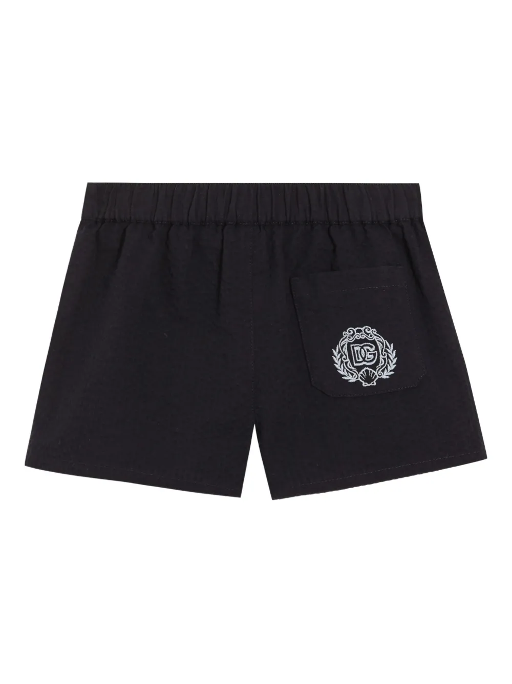 Dolce & Gabbana Kids Shorts met geborduurd logo - Blauw
