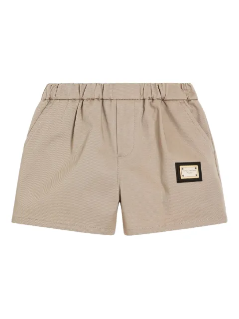 Dolce & Gabbana Kids logo-plaque shorts