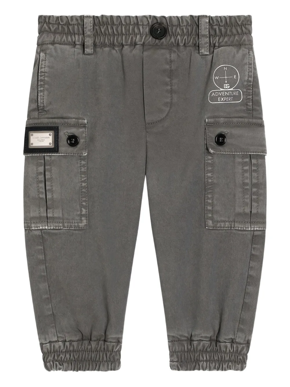 Dolce & Gabbana Kids Cargo broek Grijs